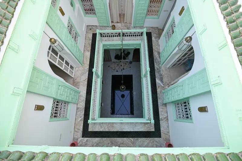 Le patio vu du toit